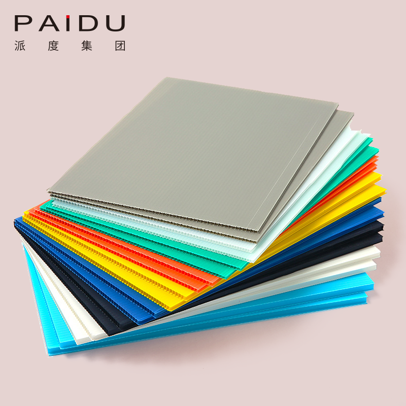 Paidu Group Factory Lowes Coroplast Corflute Correx Board Sheets Floor Protection Fluted Polypropylene Danpla PP Plastic Correx Sheet