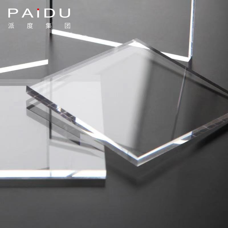 Paidu Group white lighting silver sign board pattern laser cut gold mirror thin acrylic sheet