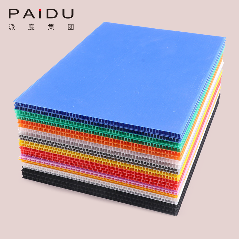 Paidu Group Factory corrugated polypropylene sheet manufacturer twin wall clear plastic sheet