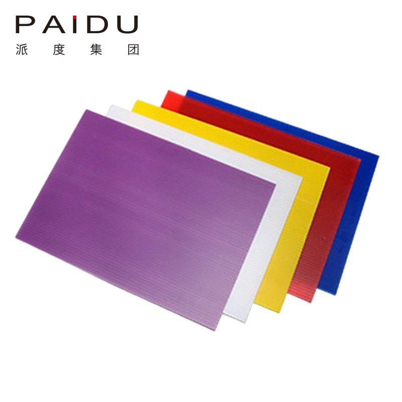 Paidu Group Factory Polypropylene Pp Eco-friendly 48x96 4x8 Material Twin Wall Proplex Corrugated Plastic Sheet / Board