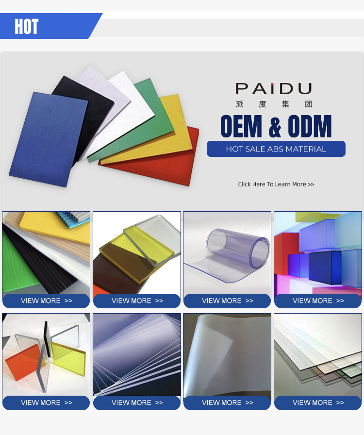 Paidu GroupPaidu Group ABS Vacuum Forming Sheets ABS Plastic sheet ABS SHEET